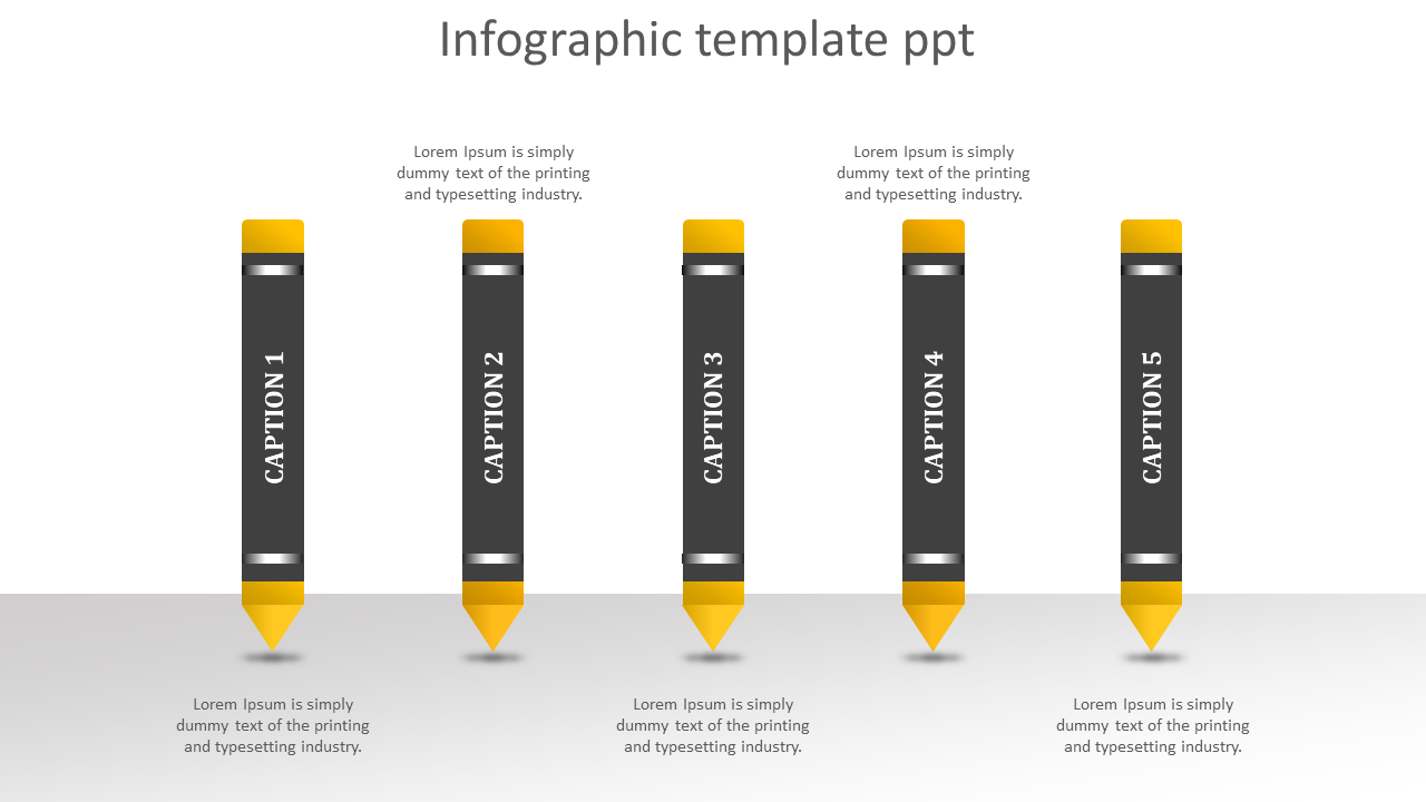 infographic template ppt-5-yellow